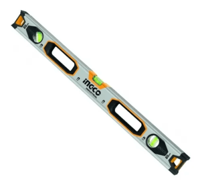 Nivel aluminio reforzado imantado 80cm HSL38080M ingco