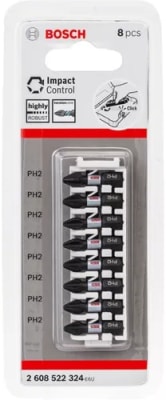 SET DE PUNTAS ALTO IMPACTO BOSCH 25MM PH2 x 08 UND.