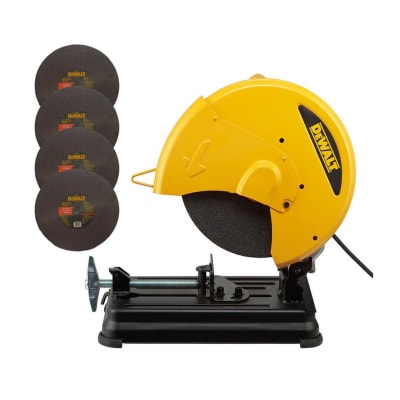 TRONZADORA DE METALES 14'' 2300 W. DEWALT D28730-B2 + 04 DISCOS 14 