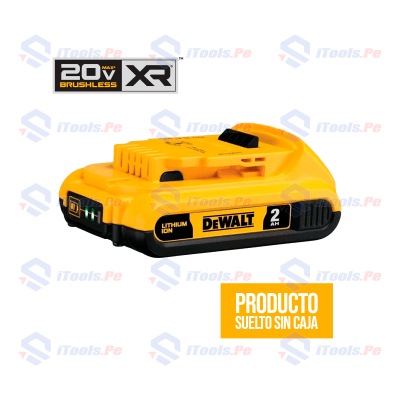 BATERÍA COMPACTA ION LITIO 2 AH 20V DEWALT S/CAJA DCB203-DG