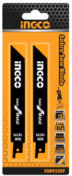 SET HOJAS DE SIERRA SABLE PARA METAL INGCO SSB922EF