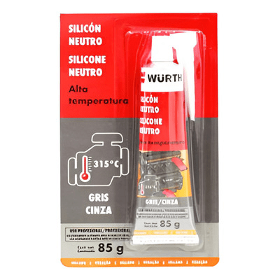SILICONA NEUTRA DE ALTA TEMPERATURA GRIS WURTH / 00890-321-186