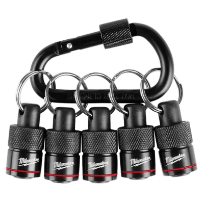 Portabrocas de 5 pzs con mosquetón MILWAUKEE / 48-32-4537