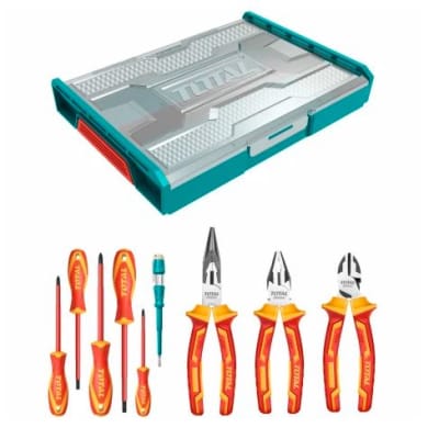 SET DE HERRAMIENTAS AISLADAS 9 PIEZAS TOTAL