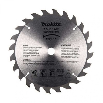 DISCO PARA SIERRA 7 1/4 X 24 MAKITA D03436