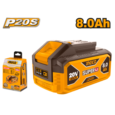 BATERIA LITIO 20V 8.0AH INGCO - FBLI2108