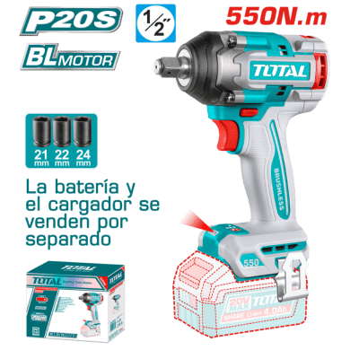 LLAVE DE IMPACTO BL 20V 550NM 1/2 