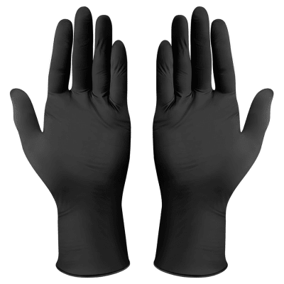 GUANTE NITRILO DESECHABLE NEGRO 100 UND WURTH / 0899470252