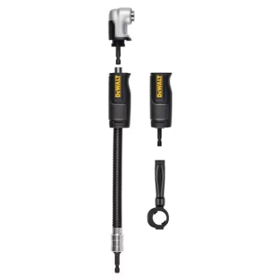 Adaptador de taladro en ángulo recto, FlexTorq, sistema 4 en 1