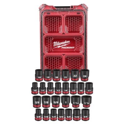 Juego de 27 piezas de dados SHOCKWAVE Impact Duty™ de 1/2