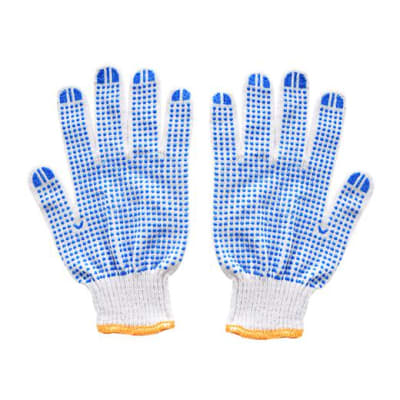 GUANTES DE TRABAJO ALGODÓN CON PUNTOS