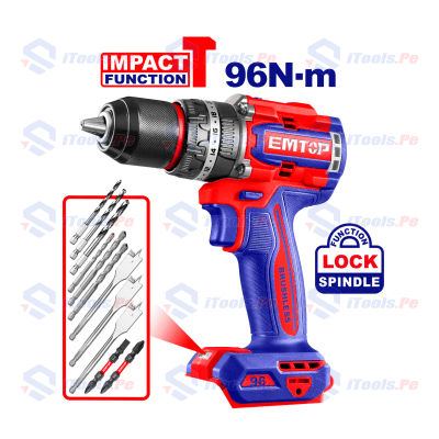 Taladro percutor 1/2'' 20v 96n.m BARETOOLS