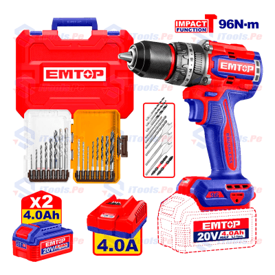 KIT TALADRO PERCUTOR 1/2