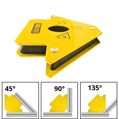 Escuadra magnética para soldar 25 Lb de 3 pulgadas
