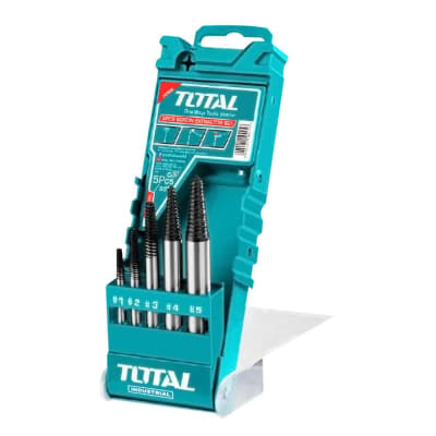 SET DE EXTRACTOR DE TORNILLOS 5 PCS TOTAL