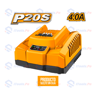 CARGADOR RÁPIDO 20V 4AH INGCO S/CAJA - FCLI20411-DG