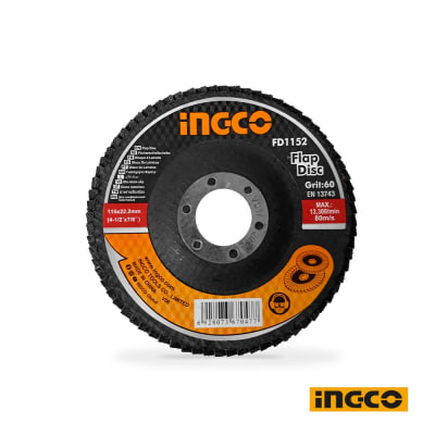 DISCO DISCO FLAP 4 1/2 115MM GRANO 60 FD1152 INGCO