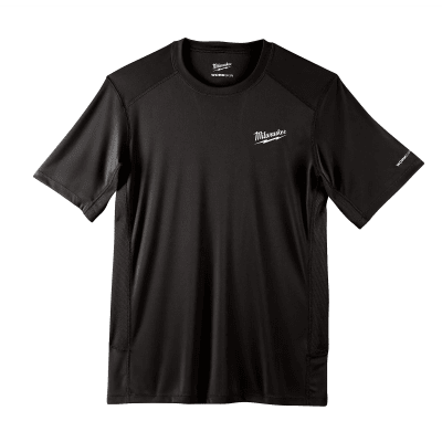 CAMISA NEGRA LIGERA DE ALTO RENDIMIENTO WORKSKIN™ - MANGA CORTA MILWAUKEE