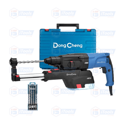 ROTOMARTILLO SDS PLUS 820W C/GUARDA POLVO + SET BROCAS SDS PLUS 4 PIEZAS