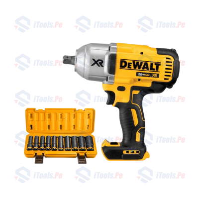 LLAVE DE IMPACTO DEWALT / DCF899B + JUEGO 10 DADOS 1/2