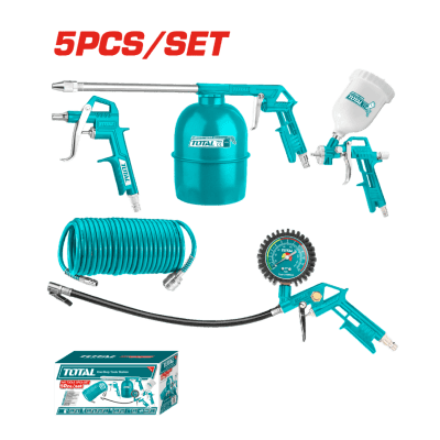 SET DE ACCESORIOS PARA COMPRESORAS 5 PIEZAS TOTAL