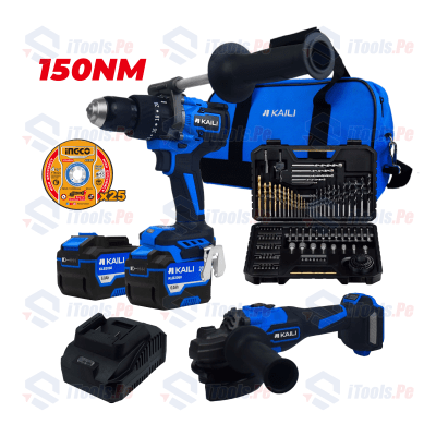SUPER COMBO TALADRO 150 NM + ESMERIL 4 1/2