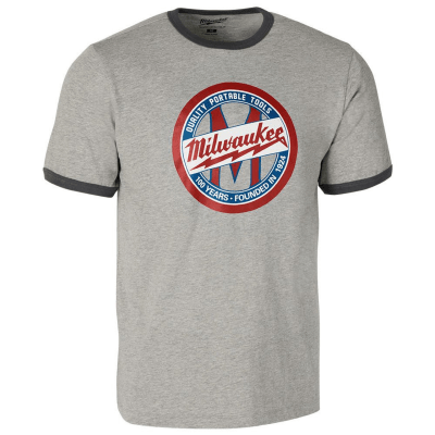 CAMISETA GRIS DEL CENTENARIO MILWAUKEE / SS1924G-L