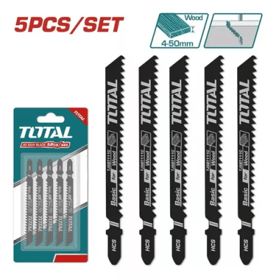 SET DE 5 HOJAS PARA SIERRA CALADORA PARA MADERA TOTAL / TJSBT111C