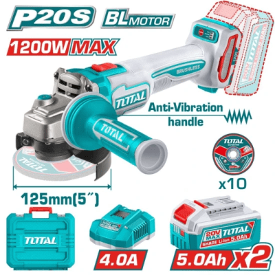 AMOLADORA CON MANGO ANTIVIBRACION 5