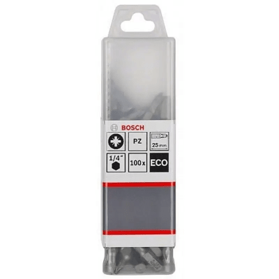 Punta Pozidrive PZ3 Eco Extra Hard 25MM 100UND BOSCH / 2608521223