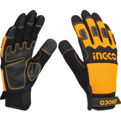 GUANTES MECANICO CUERO Y MICROFIBRA XL 