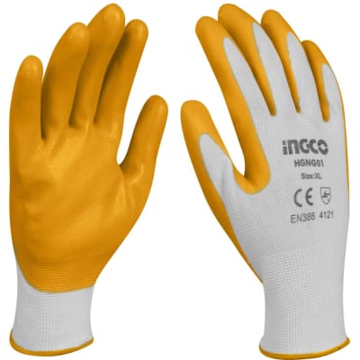 GUANTES DE NITRILO INGCO TALLE XL HGNG01