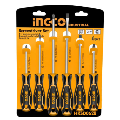 SET DE DESARMADORES 6 PIEZAS HKSD0628 