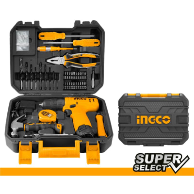 KIT ATORNILLADOR 12V + 81PCS INGCO HKTHP10811