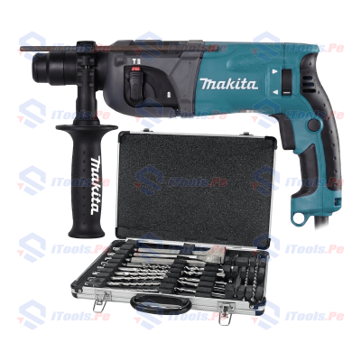 KIT ROTOMARTILLO SDS PLUS 710 W + SET BROCA Y CINCELES SDS PLUS 17 PCS MAKITA