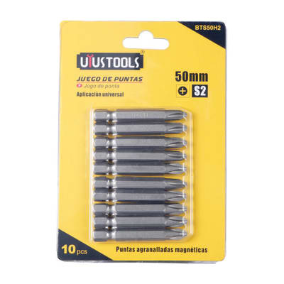 SET DE PUNTAS PHILLIPS 50MM PH2 x 10 UND. BTS50H2 UYUSTOOLS