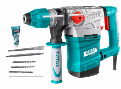 ROTOMARTILLO SDS PLUS 1800 W. 850 RPM 7 J + MALETIN + 5 ACCESORIOS TOTAL TH118366