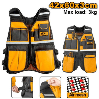 CHALECO PORTAHERRAMIENTAS INGCO / HTVT0901