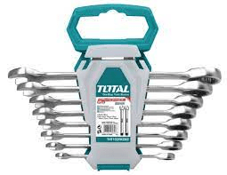 JUEGO DE LLAVES MIXTAS CON RACHET 8 PIEZAS TOTAL TOOLS THT102RK086