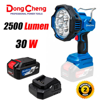 Linterna Reflector Lámpara de Trabajo Portátil Dongcheng DCWL2001BDM 1Bat x 4Ah - DCWL2001BDM