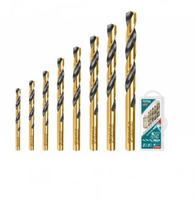 JUEGO DE BROCAS HELICOIDALES HSS 8PCS METAL TOTAL - UTACSD0801