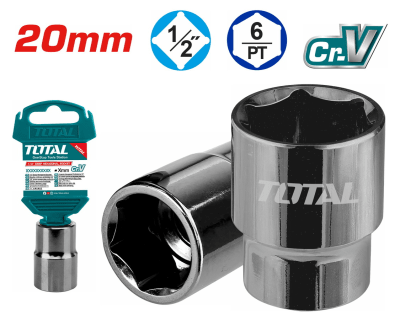 DADO HEXAGONAL 1/2 X 20MM TOTAL TOOLS