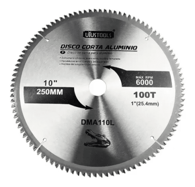 DISCO DE SIERRA 10'' X 100T PARA ALUMINIO UYUSTOOLS DMA110L