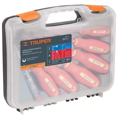 JUEGO 7 DESARMADORES DIELÉCTRICOS 1000V 14196 TRUPER