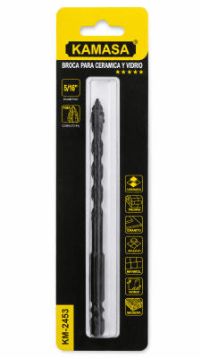 BROCA FLECHA 4 ARISTAS PARA VIDRIO HEX 