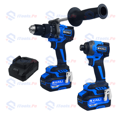 Combo Taladro percutor 150nm + Atornillador de Impacto 230 nm kaili