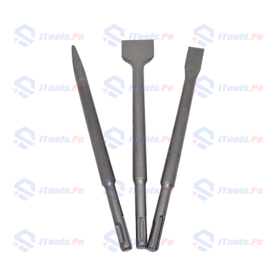 JGO DE CINCELES SDS-PLUS 3 PZAS (PUNTA,PLANO Y TIPO PALA) KAMASA KM-2276