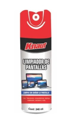 LIMPIADOR DE PANTALLAS (COMPUTADORAS , LAPTOPS , CELULARES ) 240 ML KNAUF