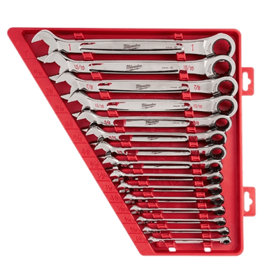 Juego de llaves combinadas de trinquete 15 pzs/ 48-22-9416
