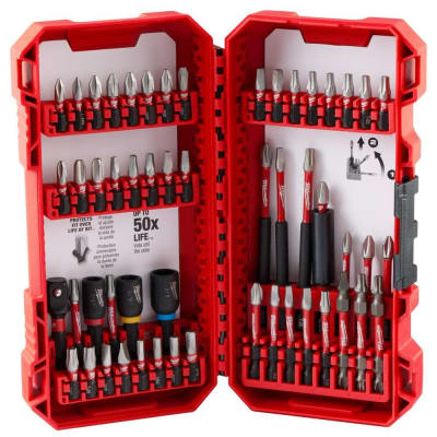 JUEGO DE PUNTAS DE DESTORNILLADOR, 54 PIEZAS - 48-32-4010 MILWAUKEE SHOCKWAVE IMPACT DUTY